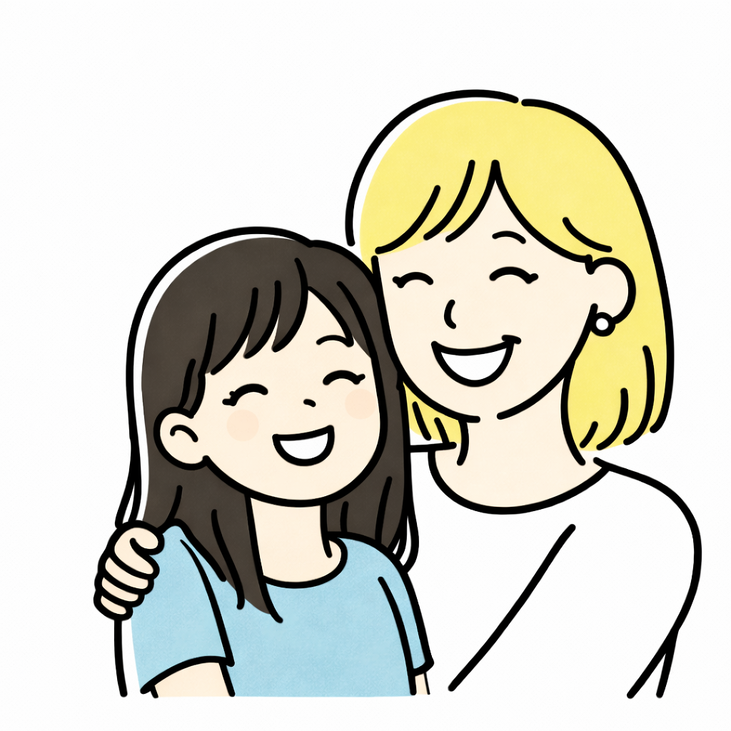 小学6年生女の子　お母さま